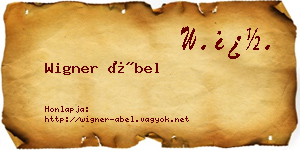 Wigner Ábel névjegykártya